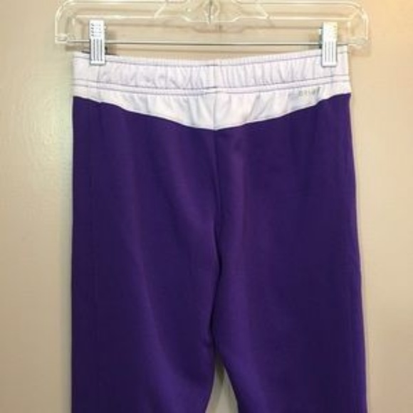 NIKE DRI FIT ANKLE ZIP CROPPED WORKOUT PANT PURPLE - Picture 6 of 8
